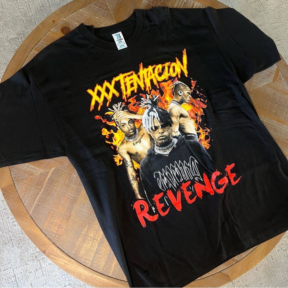 XXXTentacion Revenge‎ Graphic Tee Black Rap Streetwear Shirt XL